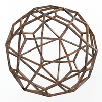 Wireframe Shape Deltoidal Hexecontahedron - Thumbnail 1