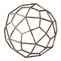 Wireframe Shape Deltoidal Hexecontahedron - Thumbnail 2