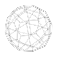 Wireframe Shape Deltoidal Hexecontahedron - Thumbnail 5