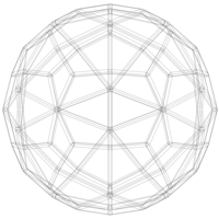Wireframe Shape Deltoidal Hexecontahedron - Thumbnail 6