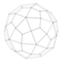 Wireframe Shape Deltoidal Hexecontahedron - Thumbnail 10