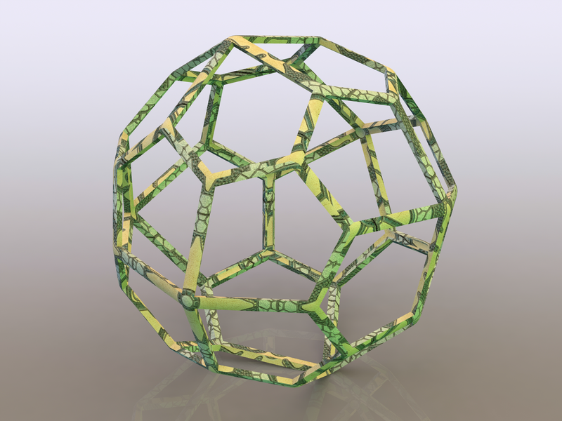 Wireframe Shape Pentagonal Icositetrahedron