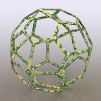 Wireframe Shape Pentagonal Icositetrahedron - Thumbnail 1