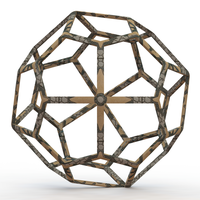 Wireframe Shape Pentagonal Icositetrahedron - Thumbnail 2
