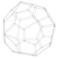 Wireframe Shape Pentagonal Icositetrahedron - Thumbnail 3