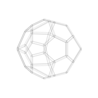 Wireframe Shape Pentagonal Icositetrahedron - Thumbnail 12