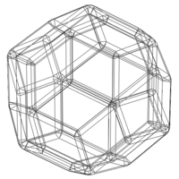 Wireframe Shape Rhombic Triacontahedron - Thumbnail 3