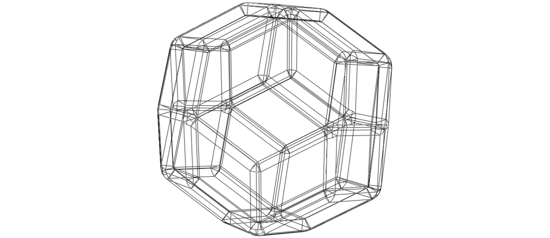 Wireframe Shape Rhombic Triacontahedron 3D Print 544829