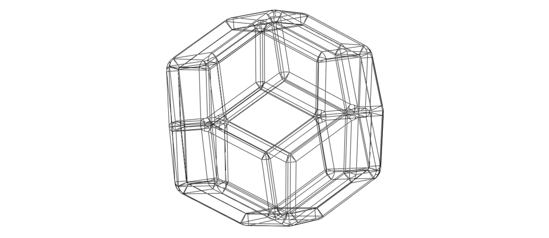 Wireframe Shape Rhombic Triacontahedron 3D Print 544830