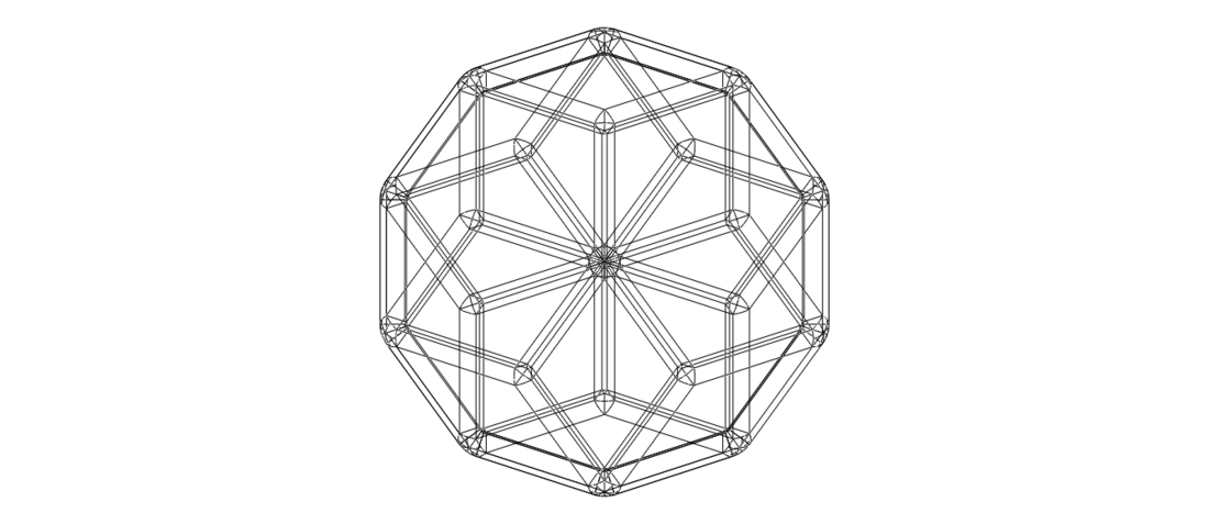 Wireframe Shape Rhombic Triacontahedron 3D Print 544831