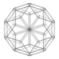 Wireframe Shape Rhombic Triacontahedron - Thumbnail 6