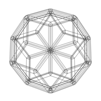 Wireframe Shape Rhombic Triacontahedron - Thumbnail 9