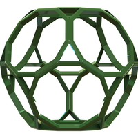 Wireframe Shape Truncated Dodecahedron - Thumbnail 2
