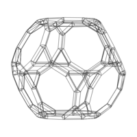 Wireframe Shape Truncated Dodecahedron - Thumbnail 11