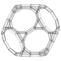 Wireframe Shape Truncated Dodecahedron - Thumbnail 12
