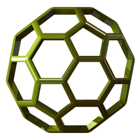 Wireframe Shape Truncated Icosahedron - Thumbnail 2