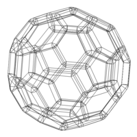 Wireframe Shape Truncated Icosahedron - Thumbnail 4