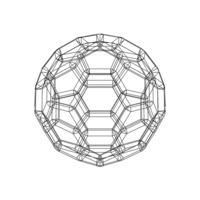 Wireframe Shape Truncated Icosahedron - Thumbnail 9