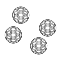 Coloured Plastic Football Ball 20 cm - Thumbnail 7