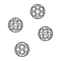 Coloured Plastic Football Ball 20 cm - Thumbnail 10