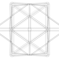 Wireframe Shape First Stellation of The Rhombic Dodecahedron - Thumbnail 9