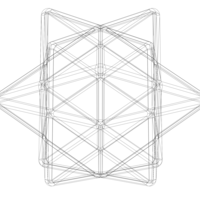 Wireframe Shape First Stellation of The Rhombic Dodecahedron - Thumbnail 11