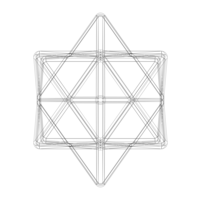 Wireframe Shape First Stellation of The Rhombic Dodecahedron - Thumbnail 12