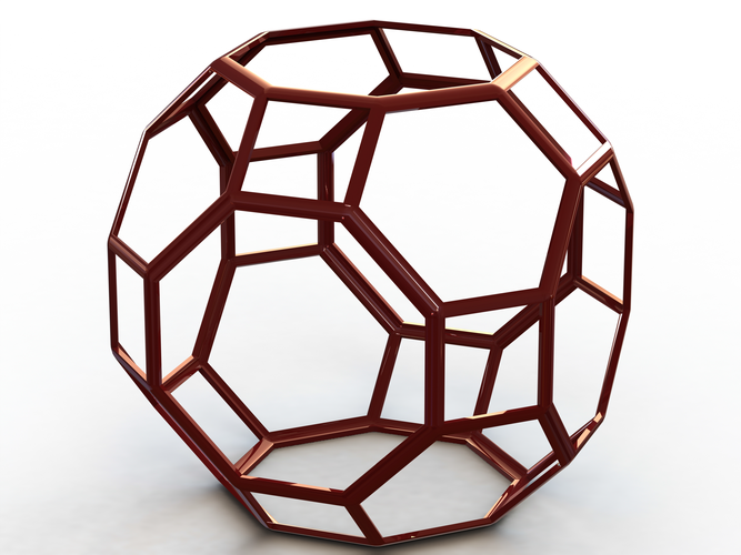 Wireframe Great Rhombicuboctahedron 3D Print 544911