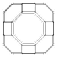 Wireframe Great Rhombicuboctahedron - Thumbnail 6