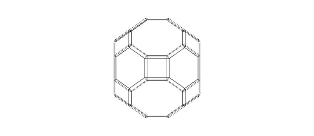 Wireframe Great Rhombicuboctahedron 3D Print 544917