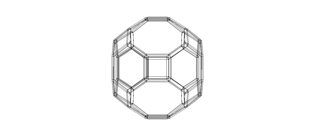 Wireframe Great Rhombicuboctahedron 3D Print 544919