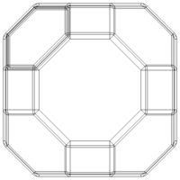 Wireframe Great Rhombicuboctahedron - Thumbnail 12