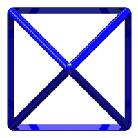 Wireframe Shape Octahedron - Thumbnail 2