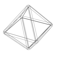Wireframe Shape Octahedron - Thumbnail 5