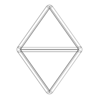 Wireframe Shape Octahedron - Thumbnail 8