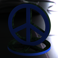 Plastic Peace Symbols Stand - Thumbnail 1