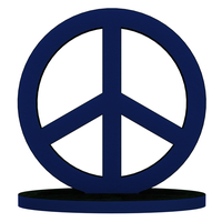 Plastic Peace Symbols Stand - Thumbnail 2
