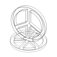 Plastic Peace Symbols Stand - Thumbnail 5