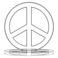 Plastic Peace Symbols Stand - Thumbnail 7