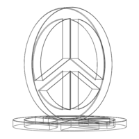 Plastic Peace Symbols Stand - Thumbnail 8