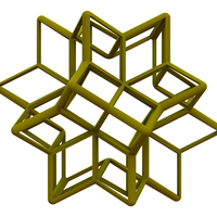 Wireframe Shape Rhombic Hexecontahedron - Thumbnail 2