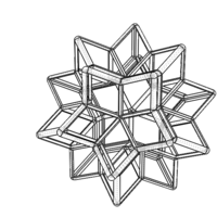 Wireframe Shape Rhombic Hexecontahedron - Thumbnail 5