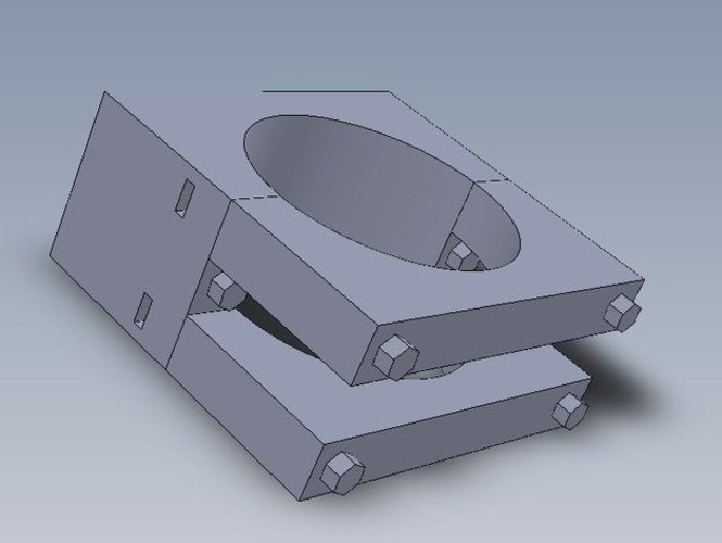 Dremel 200 Mount for CNC Z Axis 3D Print 54498