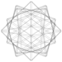 Wireframe Shape Compound of Five Octahedra - Thumbnail 8