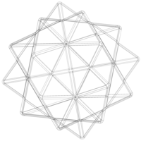 Wireframe Shape Compound of Five Octahedra - Thumbnail 10