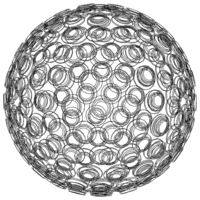 Wireframe Shape Geometric Spikes Ball - Thumbnail 3