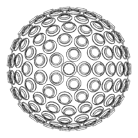 Wireframe Shape Geometric Spikes Ball - Thumbnail 6