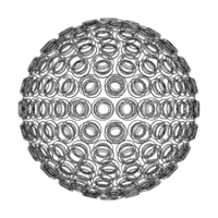 Wireframe Shape Geometric Spikes Ball - Thumbnail 8