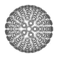 Wireframe Shape Geometric Spikes Ball - Thumbnail 10