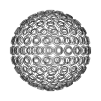 Wireframe Shape Geometric Spikes Ball - Thumbnail 11